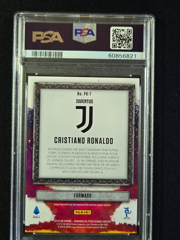 2019 PANINI CHRONICLES CRISTIANO RONALDO PITCH KINGS PK7 - PSA 10 GEM MINT view 2
