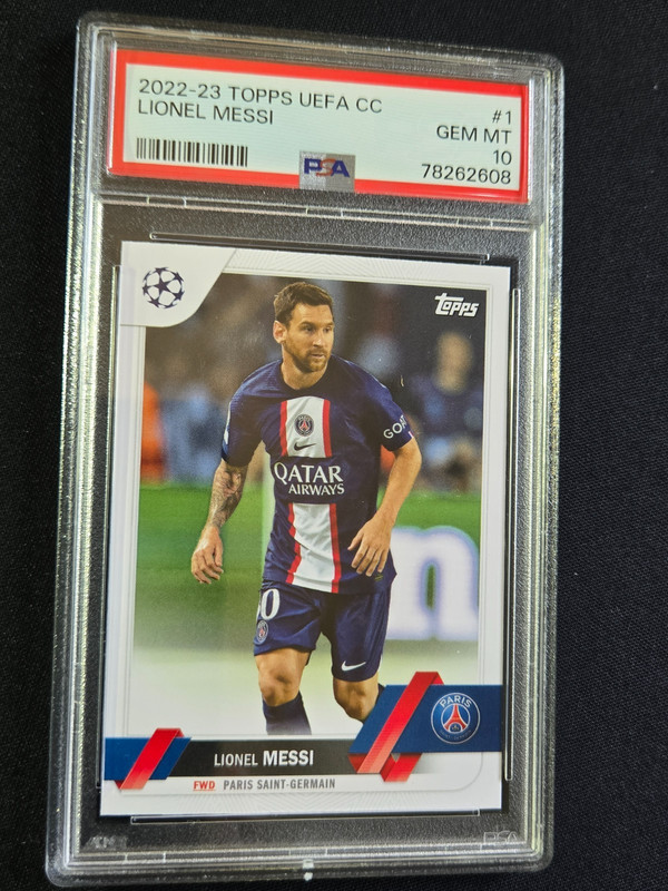2022-23 Topps UEFA Club Competitions  - Lionel Messi #1 PSA 10