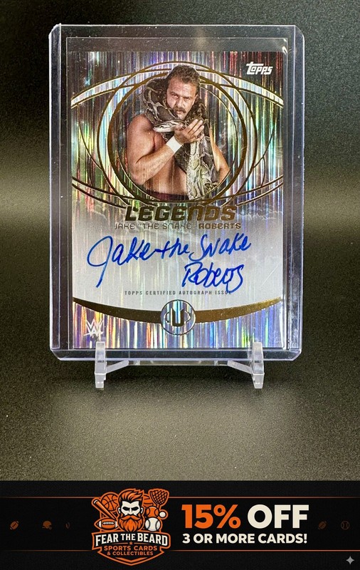 2025 Topps Universe WWE Legends Autographs Jake "The Snake" Roberts #LGA-JRO