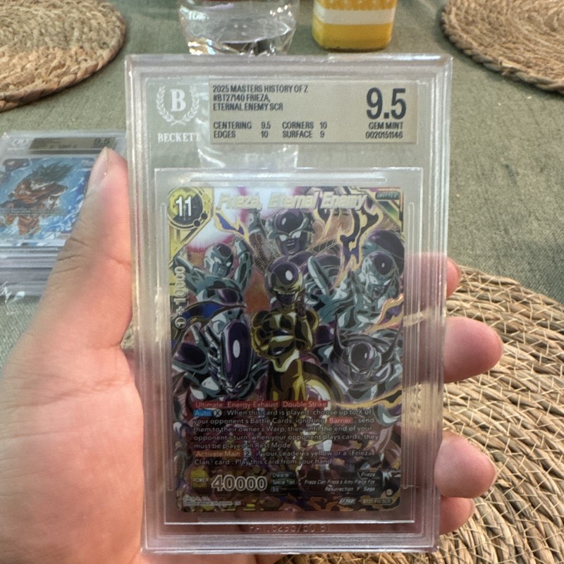 Dragon Ball Super 2025 Masters History of Z BT27-040 Frieza SCR Foil BGS 9.5