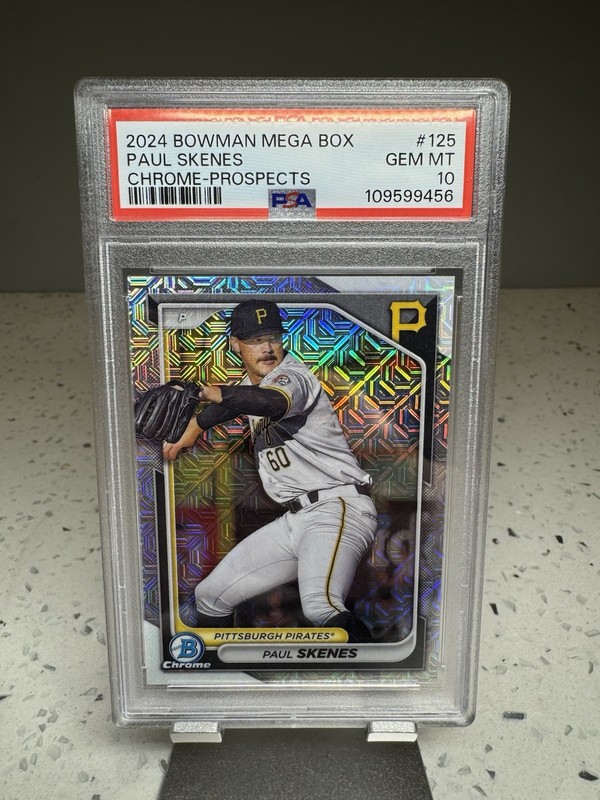 2024 Bowman - Chrome Prospects Paul Skenes #BCP-125 Mojo Refractor (RC) PSA 10
