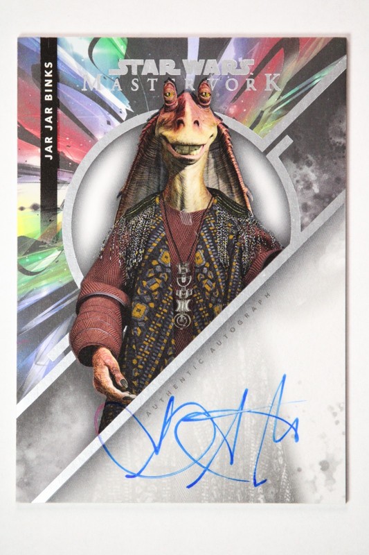 2022 Topps Star Wars Masterwork - AHMED BEST as JAR JAR BINKS - Auto #MWA-ABE