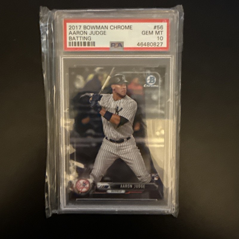 Aaron Judge PSA 10 Batting 2017 #56 RC Rookie Bowman Chrome Yankees SSP