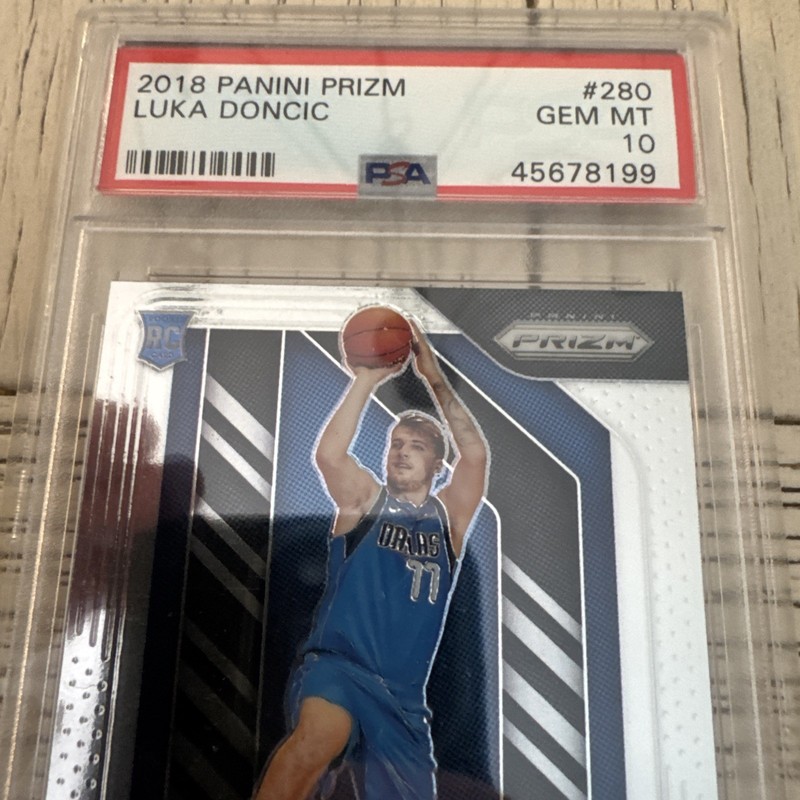 2018 panini prizm luka doncic psa 10 view 2
