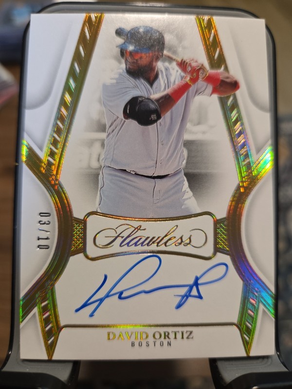 2025 Panini Flawless David Ortiz Auto GOLD /10 Big Papi Red Sox Autograph