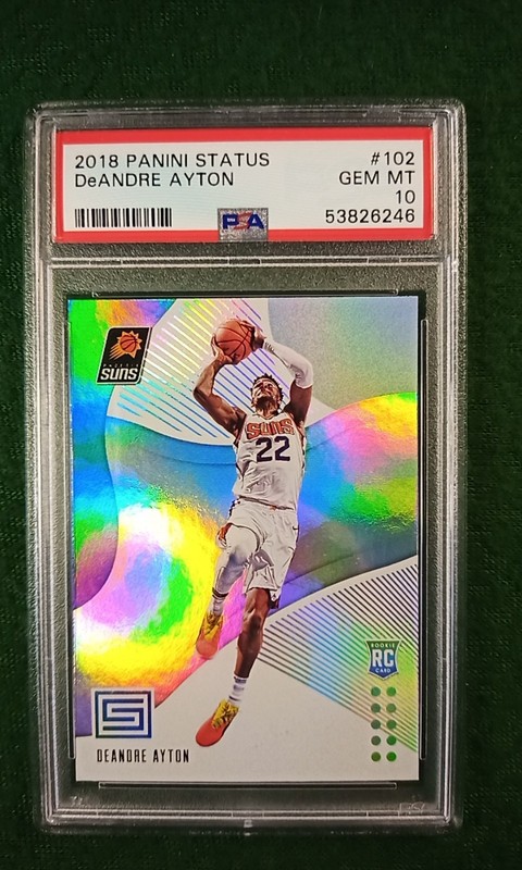 DeAndre Ayton 2018 Panini Status #102 PSA 10 Gem MT Suns Blazers 
