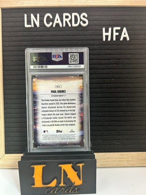 2025 Topps - Home Field Advantage (Case Hit) - Paul Skenes - PSA 8 view 2