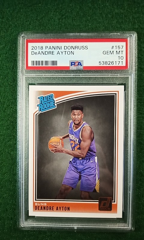 DeAndre Ayton 2018 Panini Donrus Rated Rookie #157 PSA 10 Gem MT Suns Blazers