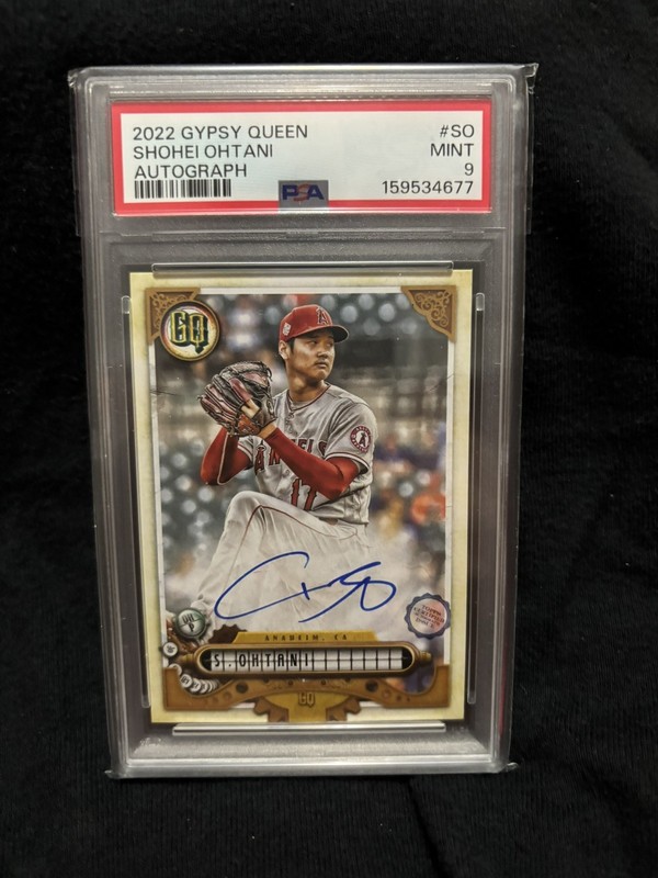 SHOHEI OHTANI 2022 TOPPS GYPSY QUEEN AUTOGRAPH AUTO SSP PSA 9 Angels Dodgers 