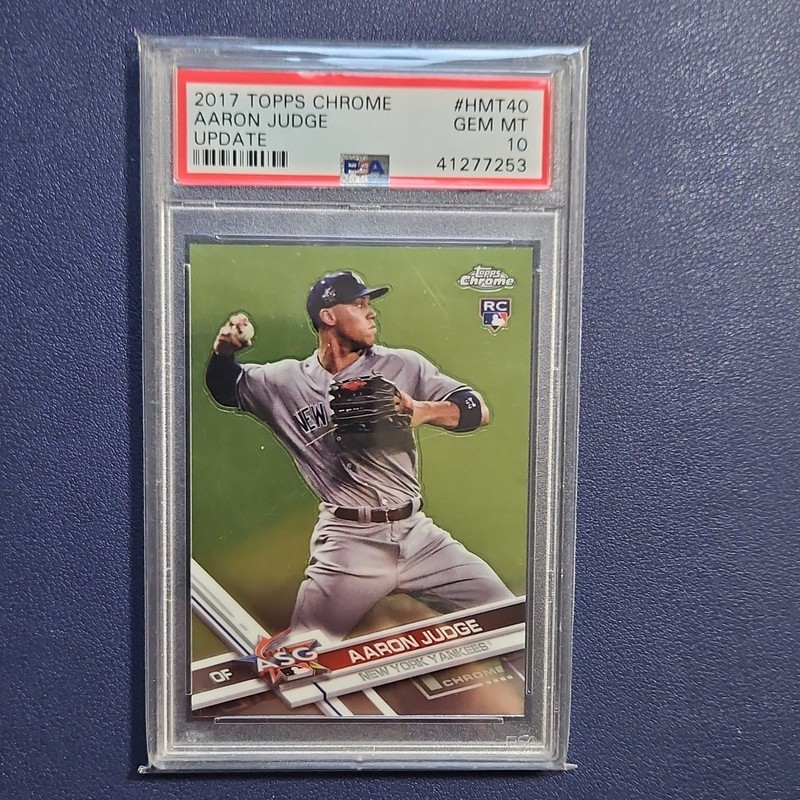 Topps 2017 Chrome Update Aaron Judge Rookie All-Star #HMT40 Yankees PSA 10