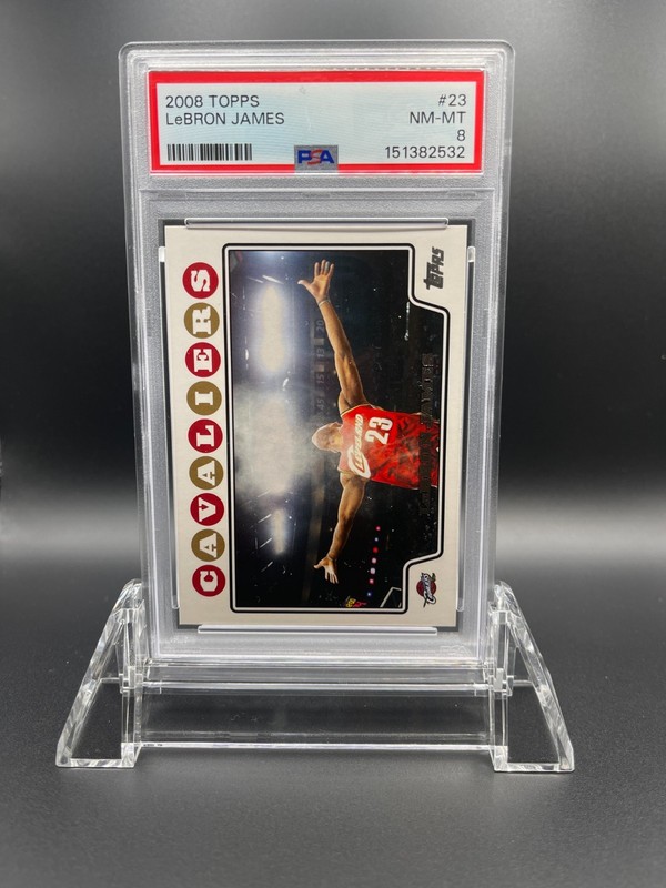 2008-09 Topps LeBron James #23 PSA 8