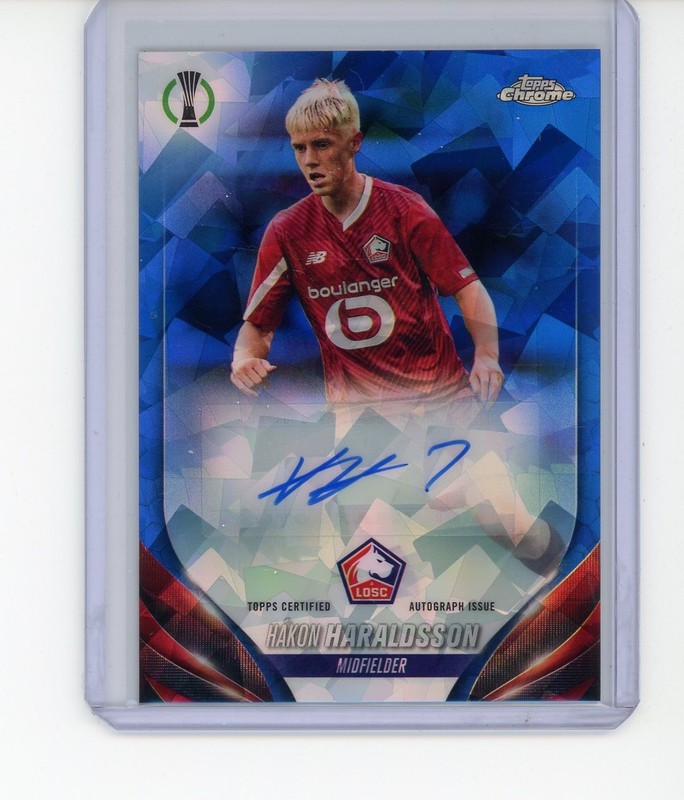 2023-24 TOPPS CHROME SAPPHIRE UEFA CLUB COMPETITION AUTO HAKON HARALDSSON