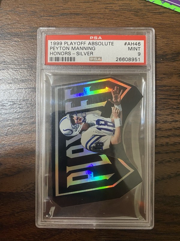 Playoff Absolute SSD 1999 Honors Peyton Manning #AH46 Silver /100 PSA 9