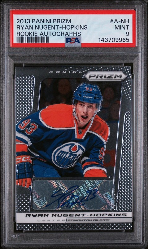 2013 Panini Prizm Rookie Auto Ryan Nugent-Hopkins #A-NH PSA 9 view 1