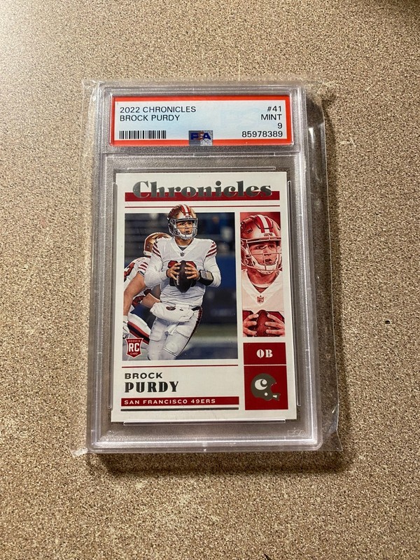 2022 Chronicles Brock Purdy RC PSA 9 MINT