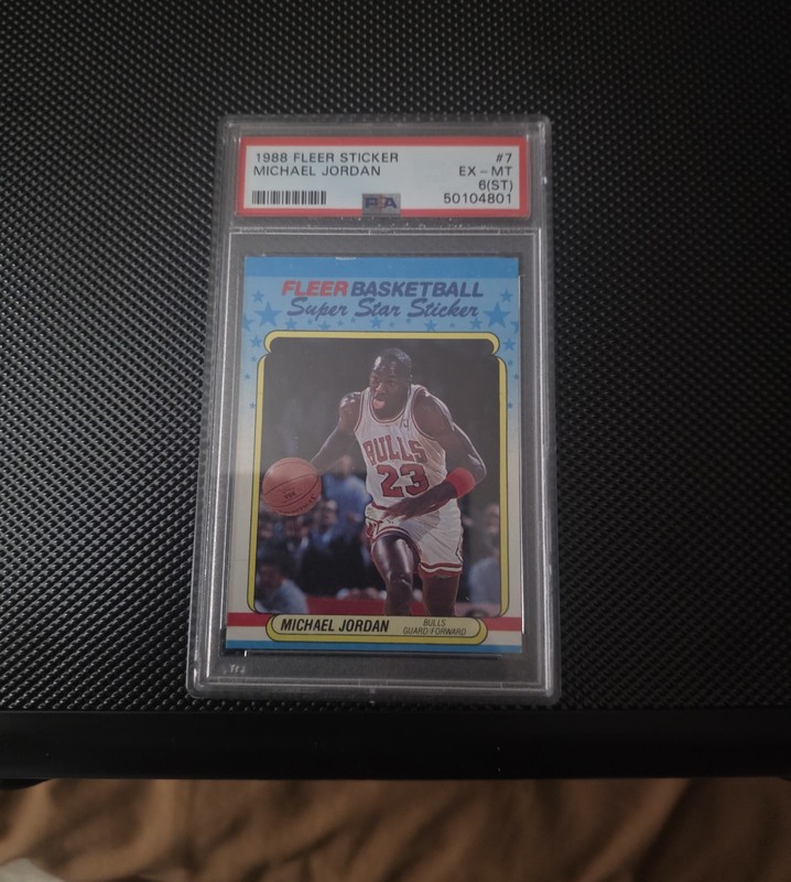 1988 Fleer Michael Jordan Super Star Sticker #7 PSA 6 ST 💥💥💥💥