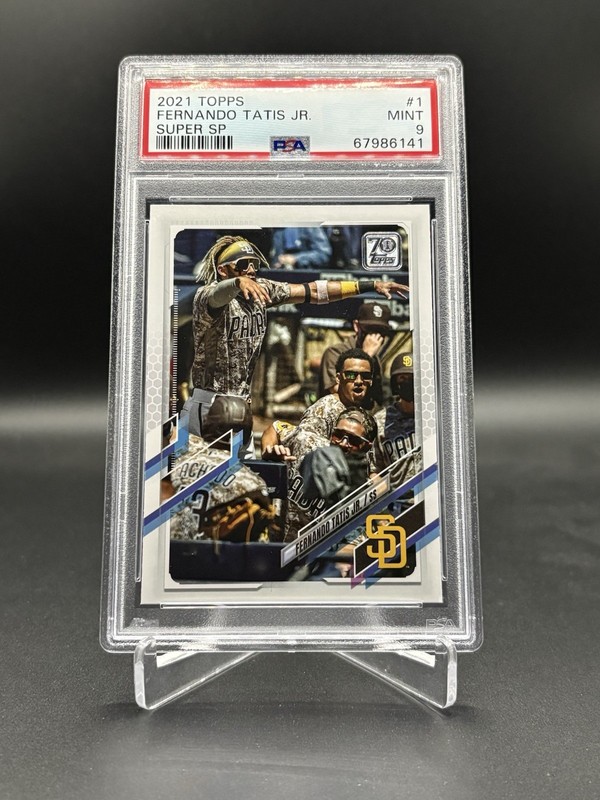 2021 Topps Fernando Tatis Jr. Super SP SSP #1 Psa 9 Mint San Diego Padres