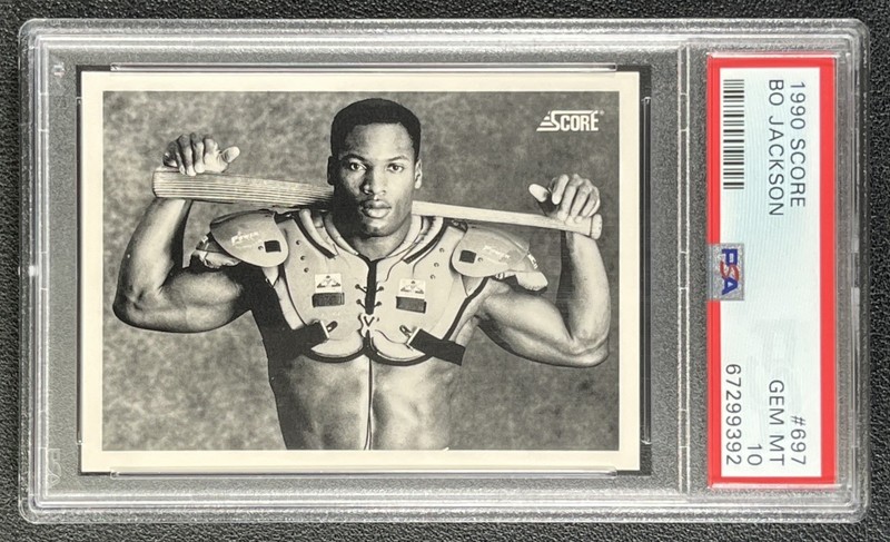 BO JACKSON PSA 10 1990 SCORE BASEBALL #697 GEM MINT 9392