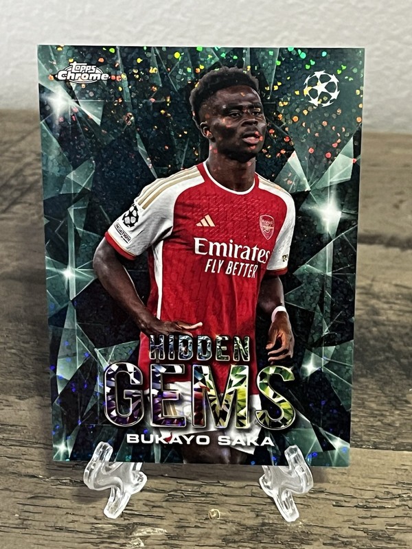Bukayo Saka 2023-24 Topps Merlin UCC Hidden Gems #HG-13 Case Hit SSP