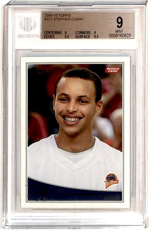 2009-10 Topps Stephen Curry Rookie #321 BGS 9 (HALF OFF FROM 9.5) ES6