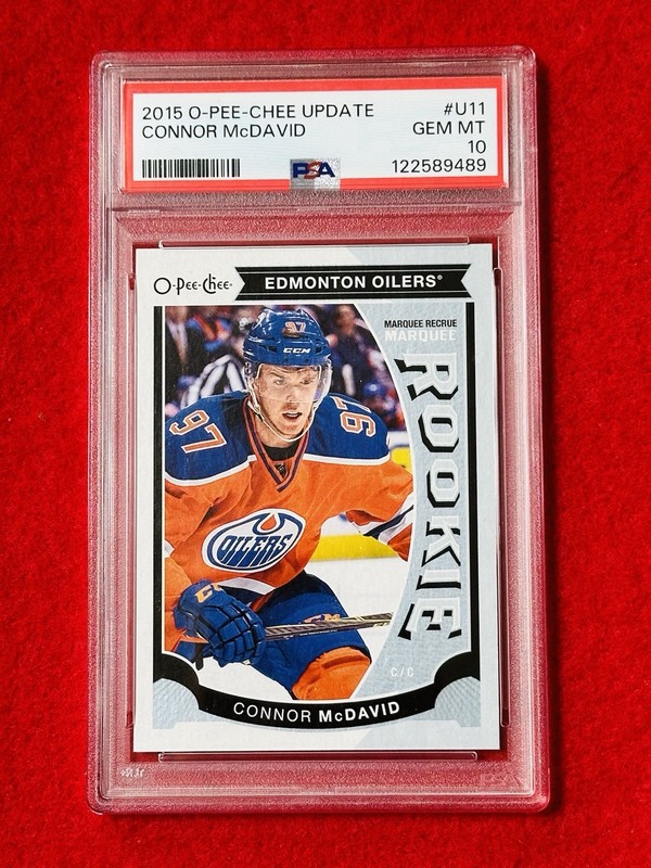 2015-16 Upper Deck O-Pee-Chee Update Connor McDavid #U11 (RC) PSA 10