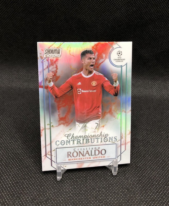 2021-22 TSCC Cristiano Ronaldo CHAMPIONSHIP CONTRIBUTIONS REFRACTOR SP No. CC-CR