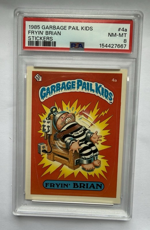 1985 Topps Garbage Pail Kids FRYIN BRIAN #4a PSA 8 NM-MT Matte OS1 Series 1 Topp