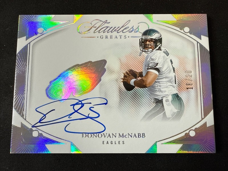 2024 PANINI FLAWLESS GREATS AUTO SILVER #G-DMB DONOVAN MCNABB 18/20 EAGLES