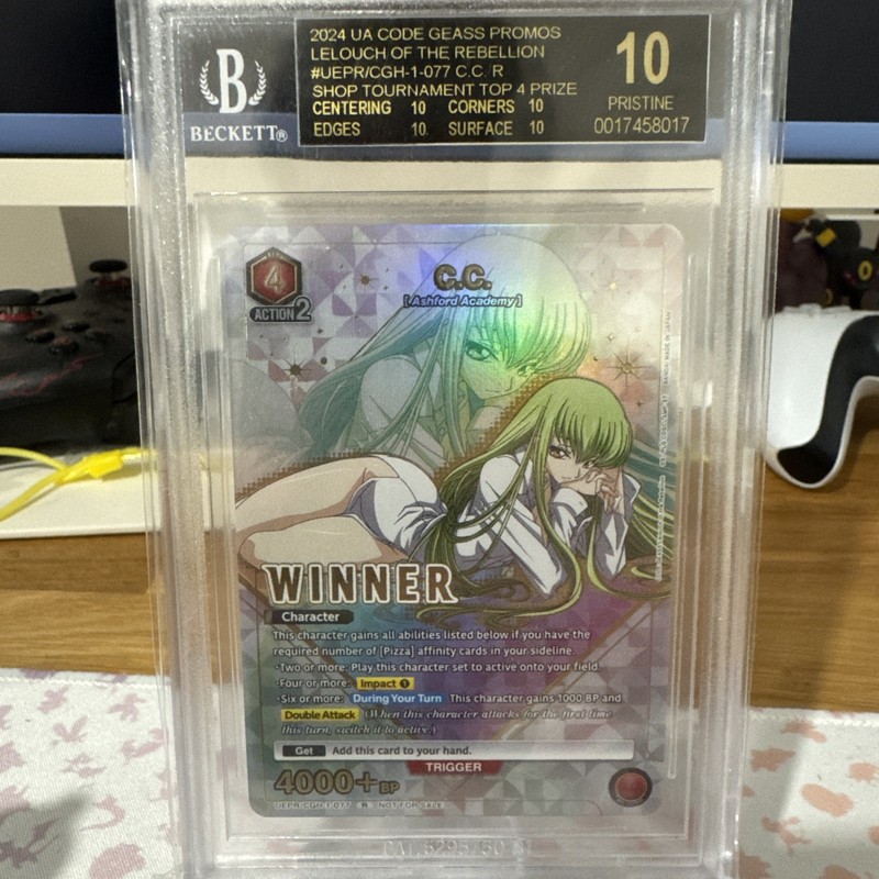 BGS 10 BLACK LABEL Union Arena C.C. Store Tournament Winner Card Code Geass EN