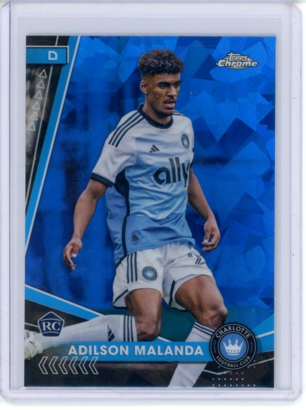 2024 TOPPS CHROME MLS SOCCER ROOKIE SAPPHIRE BASE ADILSON MALANDA #146