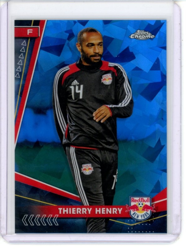 2024 TOPPS CHROME MLS SOCCER PHOTO VARIATION SAPPHIRE BASE THIERRY HENRY #14