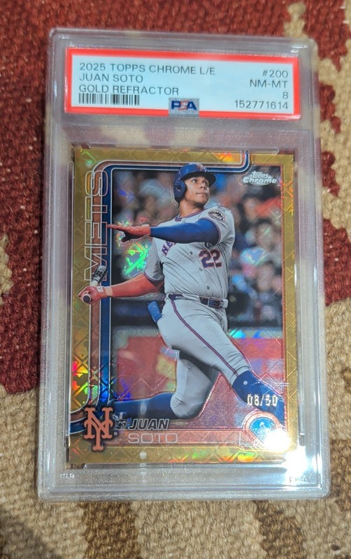2025 Topps Chrome Logofractor Edition - Juan Soto, Juan Soto Gold Refractor /50
