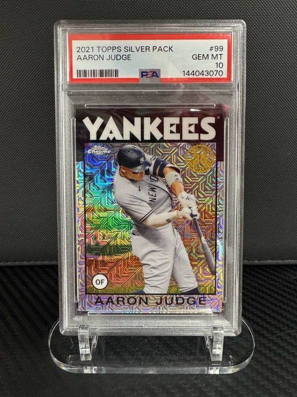 Topps 2021 Silver Pack 1986 Chrome Aaron Judge #86BC-99 PSA 10 Yankees