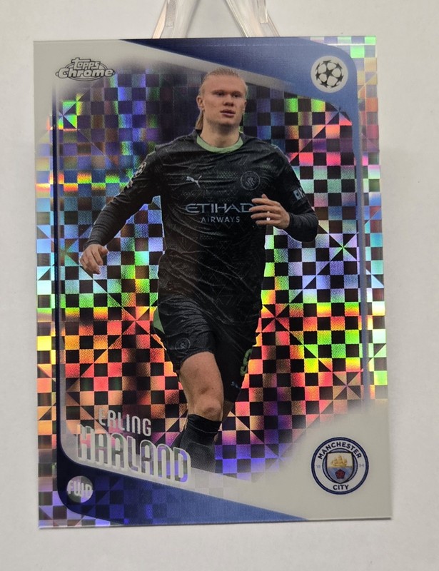 2025 Topps Chrome UEFA Erling Haaland X-Fractor Manchester