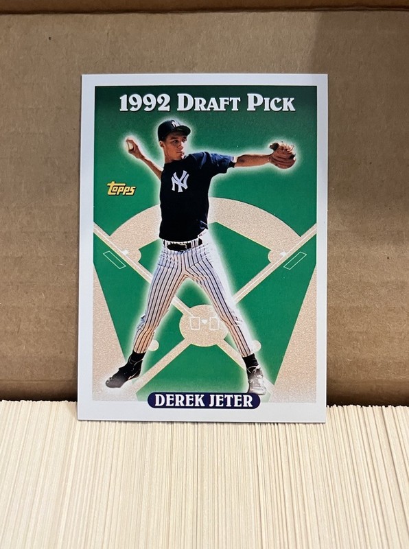 1993 Topps Series One Complete Set Feat. Derek Jeter PSA 8 Rookie Card 1-396 view 2
