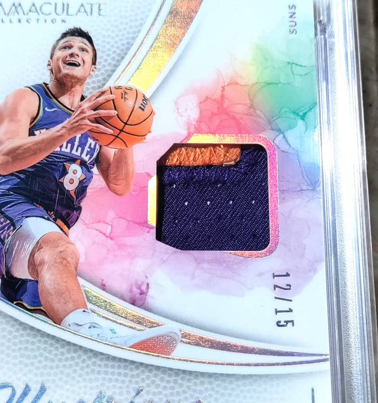 /15 Grayson Allen Patch Game Worn PSA 8 2024-25 Immaculate Illustrious IM-GAP SP view 2