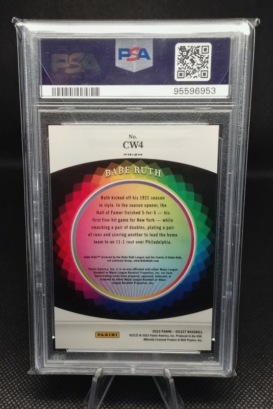 2022 Select Babe Ruth Monster "Case Hit" SSP Color Wheel Prizm PSA 10 GEM-MINT🔥 view 2