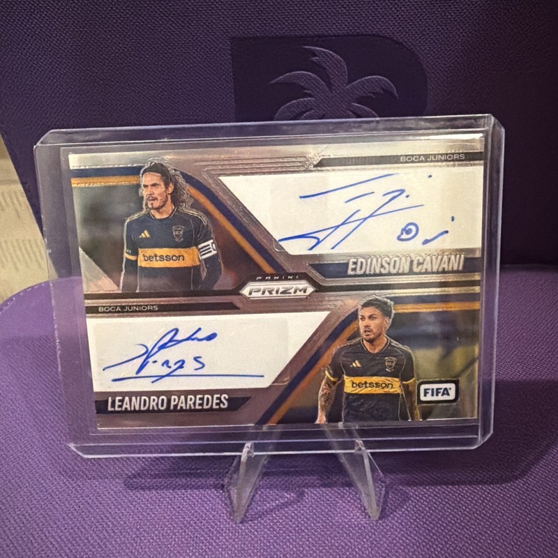 2025-26 Prizm FIFA Dual Auto Edinson Cavani Leandro Paredes!!