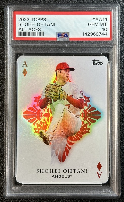 SHOHEI OHTANI PSA 10 2023 TOPPS #AA-11 ALL ACES ANGELS 0744