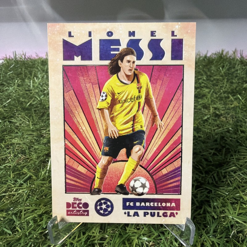 Lionel Messi SP 2024-25 Topps Deco UEFA Club Competitions Artistry