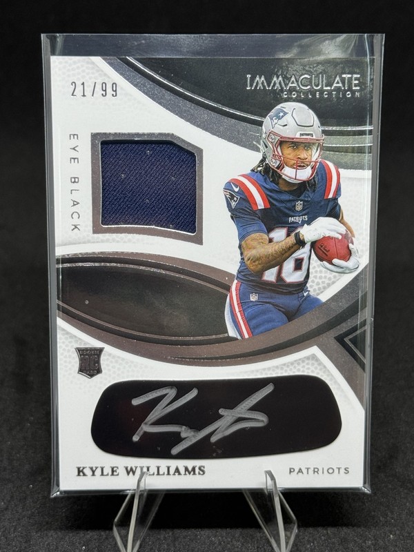 2025 Immaculate Collection Williams RPA Eye Black Patriots