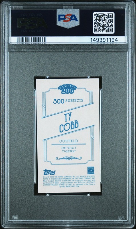 2024 Topps 206 TY COBB Tobacco Card PSA 10 view 2