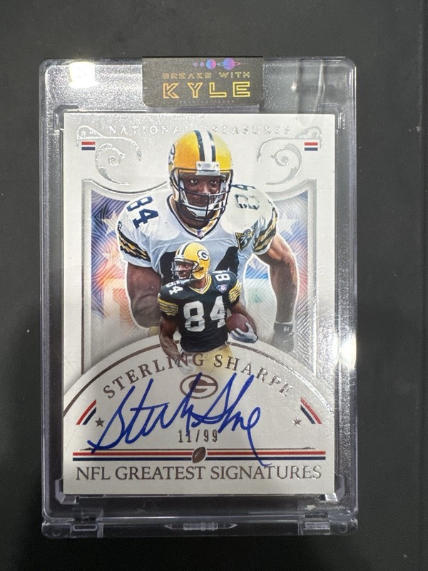 2025 National Treasures Sterling Sharpe NFL Greatest Signatures Auto /99