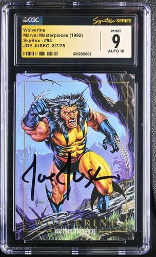 1992 Skybox Marvel Masterpieces #94 Wolverine CGC 9 AUTO 10 signed Joe Jusko 