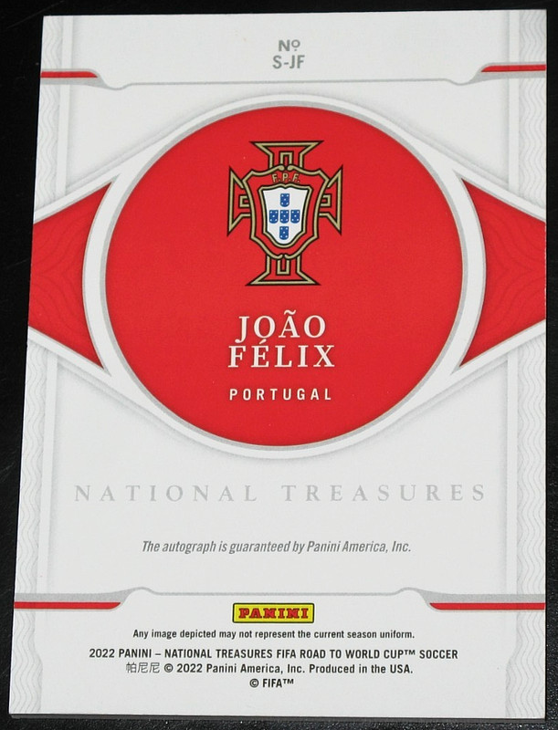 2022 National Treasures Road to FIFA Joao Felix Sapphire Signatures # 01/10 Auto view 2