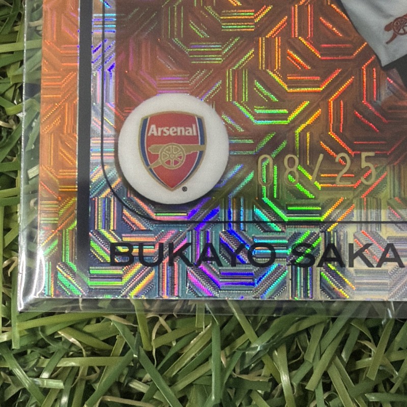 BUKAYO SAKA /25 ORANGE MOJO REFRACTOR TOPPS CHROME UEFA JAPANESE 2024-25 ARSENAL view 2