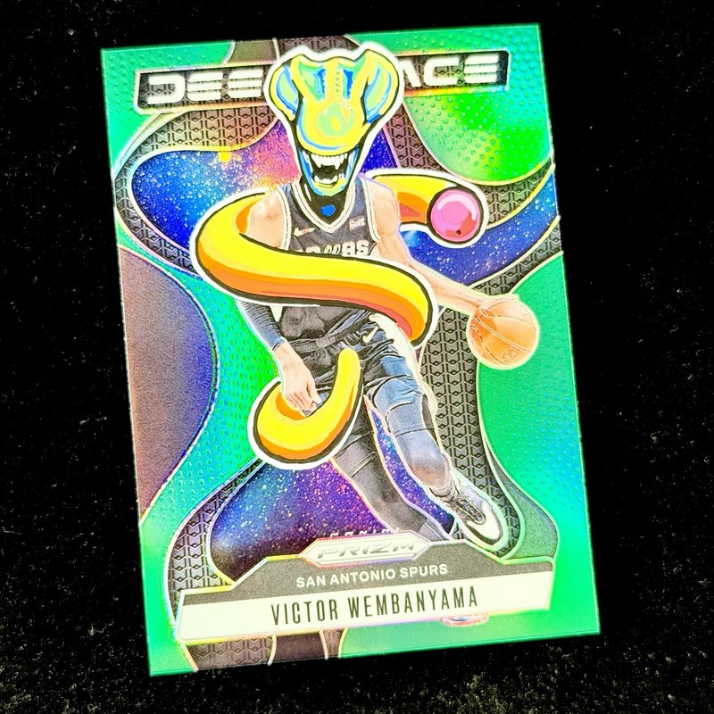 1/1 VICTOR WEMBANYAMA 🔥 ALIEN GREEN PRIZM SSP 🔥 NEW PENINI: ONE OF ONE ART view 2