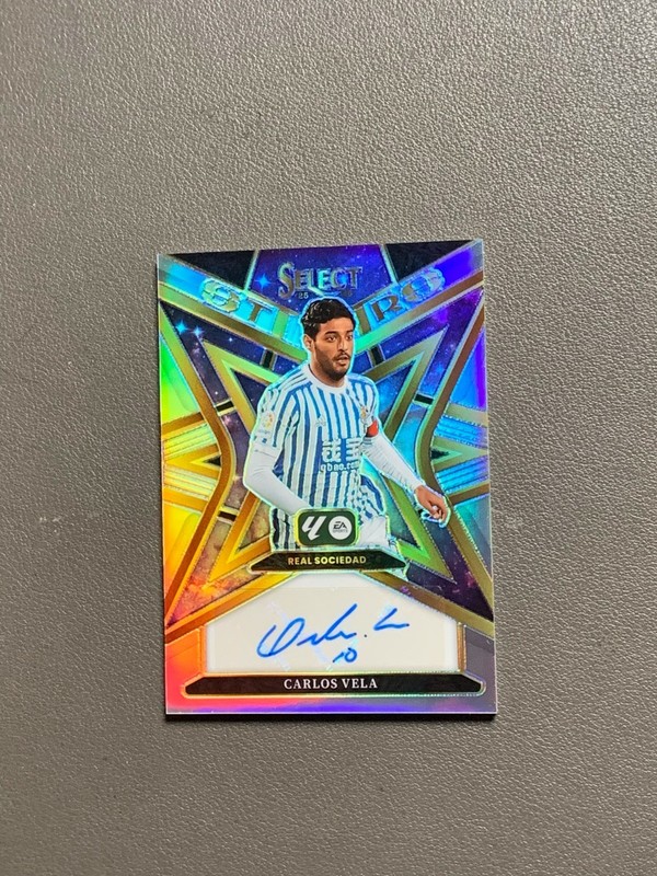 2024-25 Panini Select La Liga - Select Signatures Carlos Vela Silver Prizm Auto