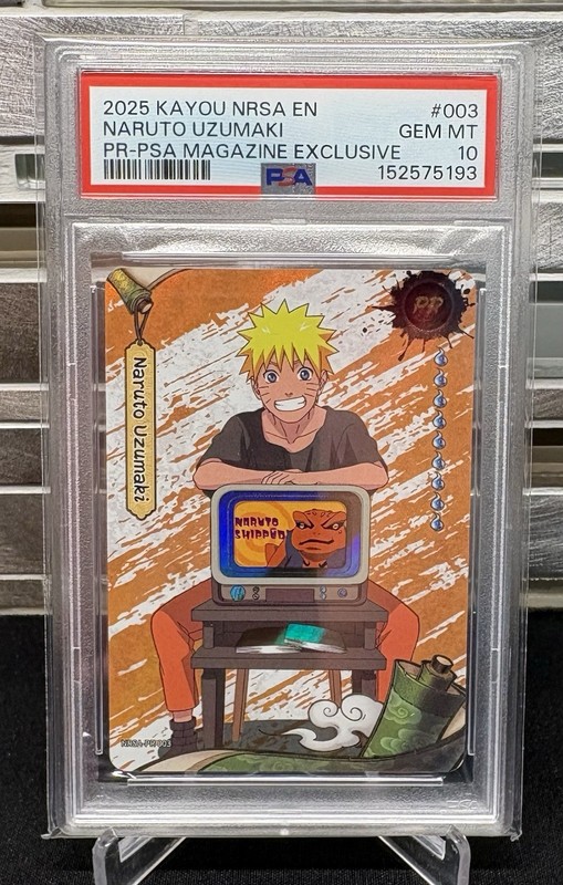 2025 Kayou NRSA EN Naruto Uzumaki PSA Magazine Exclusive Promo #003 PSA 10