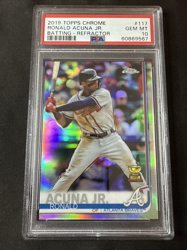 2019 Topps Chrome Ronald Acuna Jr. Refractor Topps All Star Rookie Cup PSA 10